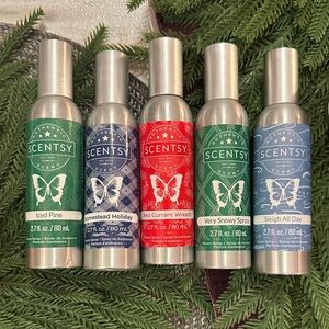 Scentsy Holiday Room Spray Set - set of 5